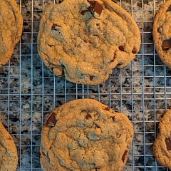 Came out great but for the size of cookies I made I upped the bake time to closer to 15 minutes. I also forgot to add the brown sugar until the point that the dry ingredients are added. Will try again creaming both sugars with the butter.