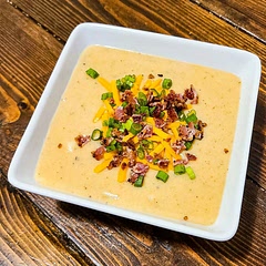 Loved this recipe. For a better consistency I chose to blend it all once it was cooked in the pot but before adding the cheese. Once blended I threw in an additional 4 potatoes I boiled and cut into 1/2 inch cubes to make it a bit heartier. 10/10