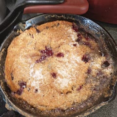 Delicious! Added extra sugar because I used wild blackberries. Definitely eat it while it's still warm (I waited and it wasn't as good later)
It was a tiny bit tangy