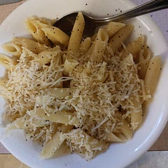 Penne Pasta with melted butter and cheese easy to make delicious!