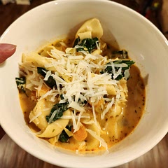 I used spinach instead of kale. Was good but I don't think it had a whole lot of flavor? Not sure what's missing though. If I make it again I will probably find ways to tweak it.