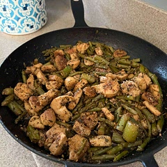 This was really good and quick! Used frozen asparagus (cuts & tips), added extra garlic and used juice of full lemon. Served over brown rice.