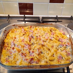 Tasted rather strong of nutmeg but could be mine is very strong/I only used cheddar cheese so maybe it wasn't so balanced. This recipe has potential though