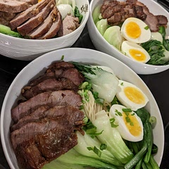 So good as a ramen topping!!! Reduced cook time to ~35 mins since it started to get charred in the corners. Marinated overnight.