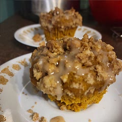 Delicious! The crumb topping can be cut in half and mine needed 10 more minutes to bake.