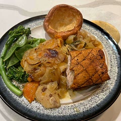I used the veg I had in so it was layers of carrot, parsnip, Swede and potato. Cooked for longer as had a roast belly pork in the oven. Really tasty and made leftovers.