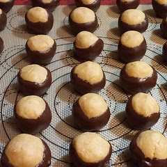 I'd use a double broiler to melt the chocolate. Or in my case a glass measuring cup inside a pot of boiling water.
