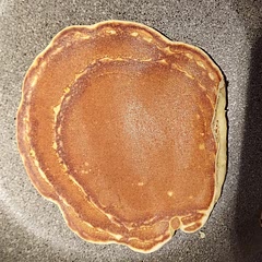 Kind of a dense pancake? Still tasty though!