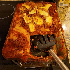 Had a ton of extra sauce. Was pretty good. A loat of work though.