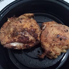 Recipe was Delicious I used Flour to make it Extra Crispy& 4 thighs is plenty for Leftovers