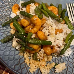 LOVED it. Made with minute white rice & (frozen) air fryer asparagus. 5/5⭐️ could even add more spice