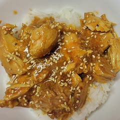 Preped as a freezer meal. Crock pot so easy. We decided to thicken the sauce on the stove.