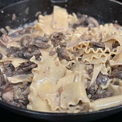 The sauce had a great flavor. I will double it next time. I only did one chopped onion and didn’t have spinach but will definitely add it next time. I used the only pasta I had on hand so I will use the recommended pasta next time. Yummy!