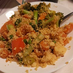 I don't know much about spicy cooking, but it was good! I made the couscous separately though, and mixed the vegetables in at the end.