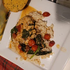 I added some paprika, Cajun, thyme and rosemary because the sauce without the extra seasoning tastes bland to me.