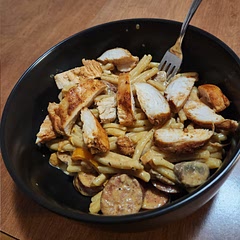 Great Cajun flavor. I added half a link of andouille sausage and it was a great addition.