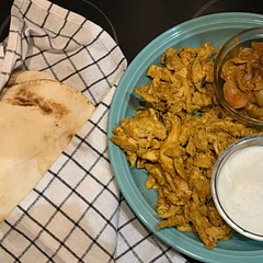 Kinda took it and ran with it. I also skewered the chicken on top of an onion and added that to my plate. Over all amazing! Chicken was tasty not greasy at all.