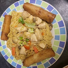 I added mushroom did veg spring rolls with it very good flavour