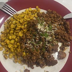 I improvised and did it with chives instead. Also added fried sweet corn. Tastes quite sweet