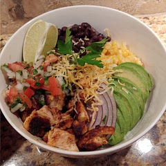 My husband and I absolutely loved this dish! I did make my own pico de gallo, and also added corn. I used Japanese rice (left over from yesterday). No sour cream for me. SO GOOD!