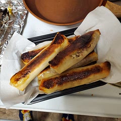 They were sooo good and easy to make. Next time I will fry them instead of baking them.
