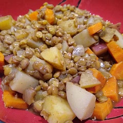 This was super easy to cook and delicious too. I did use veggie broth instead of water though.