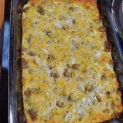It was really tasty. I used the honey butter croissant dough and just used what cheese I had open, which was a Mexican cheese blend. I will make this again.