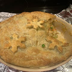 Added a splash more water since I was making it in an 8qt instant pot. The other modification I made was cooking the carrots with the potatoes because I wanted them softer. Next time I will add a bit more milk because after baking in the oven the filling was a bit on the thicker side. It seemed perfect when I filled the pie but I guess it needs to be a bit more soup than I like so that it thickens in the oven. It also needed more seasoning, so make sure you taste the filling before pouring it into the pie.