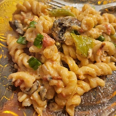 I added sauteed mushrooms and bell pepper. It was great :)