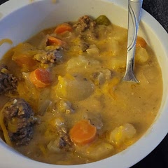 Added the Cheddar cheese once I dipped it out.
