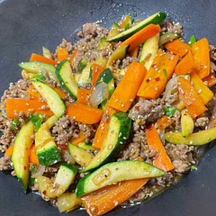 Added Zucchini and Carrots for some nutrients and doubled the amount of chilli because I like it spicy👌