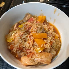 I make this pretty frequently. It reheats well so I usually make a double batch and have leftovers.
It's not at all authentic jambalaya but it sure hits the spot for such an easy dish