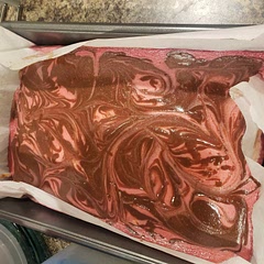 Its still cooling but this is the color without any food coloring