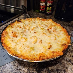 Loved this quick, simple meal! If my son ate mushrooms, I'd definitely add them to this,  but it is delicious as it is. Had with a Ceasar salad and garlic bread.