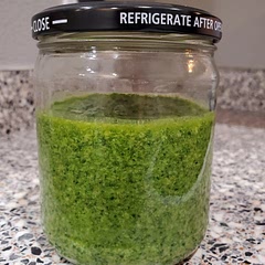 This recipe made me wonder why I don't make my own pesto all the time. Super easy and fast, and more economical than buying a lot of basil. I was personally happy with the amount of lemon, but I am a fan of lemon in general.