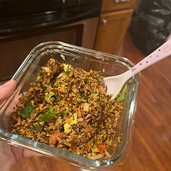 I’ve made this Quinoa Taco Meat many times, adding in cilantro, onion, tomato & avocado! It’s amazing. 