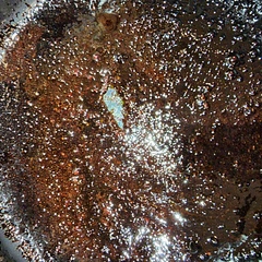 The sauce turned to black tar in the oven.