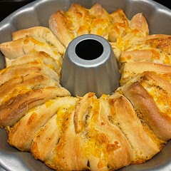 Need to add a bit more salt or use salted butter next time. Resurrected my bread maker for this to make the dough. Thanks for the inspiration!