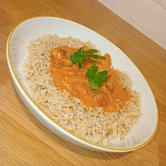 Toasted spices, then cooked the garlic a bit then marinated it for a few hours before cooking. Really good, first time trying the pressure cooker, sweet, spicy, delicious.