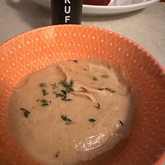 Simmering for 20 min in the broth helps with smoothness as does using and immersion blender, also I added cheddar to thicken it it a bit