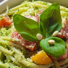 My favorite way to enjoy avocado—such a better pesto than plain pesto!