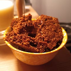 I had no granulated sugar and I left it a bit too long in the oven, it still turned out alright