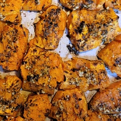 I'm not big on sweet potatoes, but this was really good. Didn't have everything bagal seasoning. I just used pink sea salt, garlic, parsley, and white pepper. I was not disappointed.