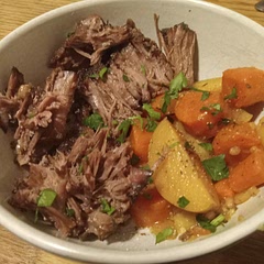The only addition I made was to thinly slice 1 white onion and add it to the vegetables and it came out perfect. This is my new go to pot roast recipe. Simple, moist, tender, savory...DELICIOUS!