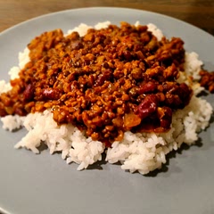 Made it with some ground pork, turned out great! Used different colored lentils and it was loved by the family!