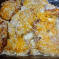 I added more cheese than what it called for and put a couple cloves of garlic, minced in it. So good! Was surprised at how much flavor it had!