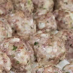 Well worth the effort to make meatballs from scratch.  Doubled recipe so I would have some to freeze for another meal later.  Served with brown gravy over mashed potatoes.  Loved them.