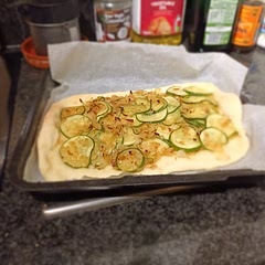 I cheated and went off course. Instead of empanadilla dough, I bought pizza dough and made a pizza. Delicious!