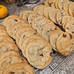 The best chocolate chip cookie recipe ever! Always use Guittard extra dark chips.