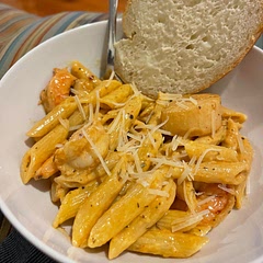 Delicious and not unbearably rich. The homemade Cajun seasoning linked in the recipe is critical to the taste….store bought has way too much salt. This is our go-to Christmas Eve dinner every year!!